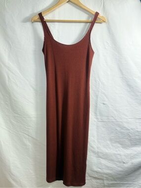 Urban Outfitters | Dresses | Urban Outfitters Positano Tie Shoulder Midi  Dress Linenrayon Button Front | Poshmark